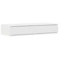 Bedlades met lade Wit 80 x 36,5 x 16,5 cm Bewerkt hout 2