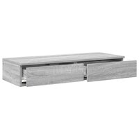 Bedlades met lade Grijs Sonoma 80 x 36,5 x 16,5 cm Bewerkt hout 5