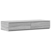 Bedlades met lade Grijs Sonoma 90 x 36,5 x 16,5 cm Bewerkt hout 2