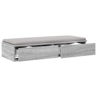 Bedlades met lade Grijs Sonoma 90 x 36,5 x 16,5 cm Bewerkt hout 3