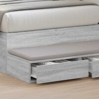 Bedlades met lade Grijs Sonoma 90 x 36,5 x 16,5 cm Bewerkt hout 4