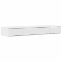 Bedlades met lade Wit 120 x 36,5 x 16,5 cm Bewerkt hout 2
