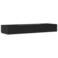 Bedlades met lade Zwart Eiken 120 x 36,5 x 16,5 cm Bewerkt hout 8