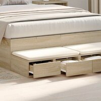 Bedlades Sonoma Eiken 120 x 36,5 x 16,5 cm Bewerkt hout 4
