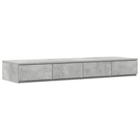 Bedlades met lade Beton Grijs 120 x 36,5 x 16,5 cm Bewerkt hout 2