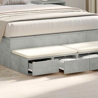 Bedlades met lade Beton Grijs 120 x 36,5 x 16,5 cm Bewerkt hout 4