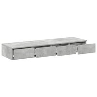 Bedlades met lade Beton Grijs 120 x 36,5 x 16,5 cm Bewerkt hout 5