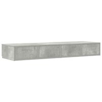 Bedlades met lade Beton Grijs 120 x 36,5 x 16,5 cm Bewerkt hout 8