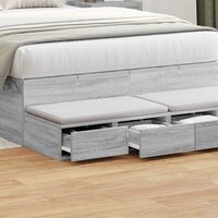 Bedlades Grijs Sonoma 120 x 36,5 x 16,5 cm Bewerkt hout 4