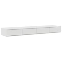 Bedlades met lade Wit 140 x 36,5 x 16,5 cm Bewerkt hout 2