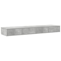 Bedlades met lade Beton Grijs 140 x 36,5 x 16,5 cm Bewerkt hout 8