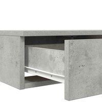 Bedlades met lade Beton Grijs 140 x 36,5 x 16,5 cm Bewerkt hout 9