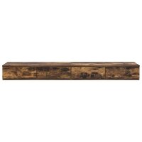 Bedlades Gerookt eiken 140 x 36,5 x 16,5 cm Bewerkt hout 6