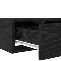 Bedlades met lade Zwart Eiken 150 x 36,5 x 16,5 cm Bewerkt hout 9