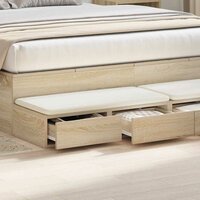 Bedlades Sonoma Eiken 160 x 36,5 x 16,5 cm Bewerkt hout 4