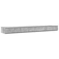 Bedlades met lade Beton Grijs 180 x 36,5 x 16,5 cm Bewerkt hout 2