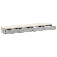 Bedlades met lade Beton Grijs 180 x 36,5 x 16,5 cm Bewerkt hout 3
