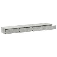 Bedlades met lade Beton Grijs 180 x 36,5 x 16,5 cm Bewerkt hout 5