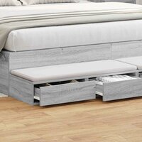 Bedlades Grijs Sonoma 180 x 36,5 x 16,5 cm Bewerkt hout 4