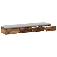 Bedlades met lade Oudhout 135 x 36,5 x 16,5 cm Bewerkt hout 3