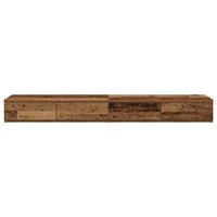 Bedlades met lade Oudhout 135 x 36,5 x 16,5 cm Bewerkt hout 6