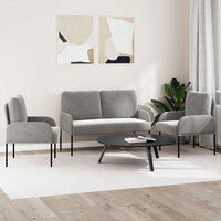 Sofa-Sets 3 pcs Lichtgrijs 115 x 56 x 80 cm Multiplex 3