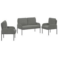 Sofa-Sets 3 pcs Donkergrijs 115 x 56 x 80 cm Multiplex 2