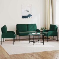 Sofa-Sets 3 pcs Donkergroen 115 x 56 x 80 cm Multiplex 3