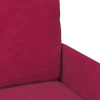 Sofa-Sets met kussen 3 pcs Wijnrood 115 x 56 x 80 cm Multiplex 8