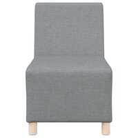 Modulaire bank zonder armleuningen lichtgrijs 55 cm stof 4