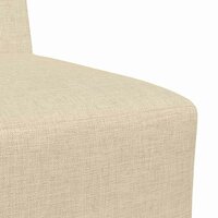 Modulaire bank zonder armleuningen cr&egrave;me 55 cm stof 7
