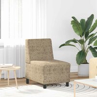 &amp;VerticalLine; Sofa Stoel &amp;VerticalLine; Lichtgrijs 55 x 74 x 82 cm Faux suede leer 3