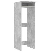 Wasmachinekast met opslag Beton 67,5 x 68 x 200 cm Bewerkt hout 5