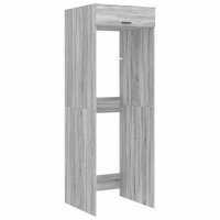 Wasmachinekast Grijs Sonoma 67,5 x 68 x 200 cm Bewerkt hout 2
