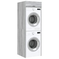 Wasmachinekast Grijs Sonoma 67,5 x 68 x 200 cm Bewerkt hout 3