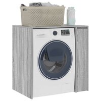 Wasmachinekast Grijs Sonoma 87 x 60 x 89 cm Bewerkt hout 3