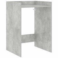 Wasmachinekast met opslag Beton 67,5 x 62 x 97 cm Bewerkt hout 2
