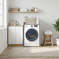 Wasmachinekast met opslag Beton 67,5 x 62 x 97 cm Bewerkt hout 4