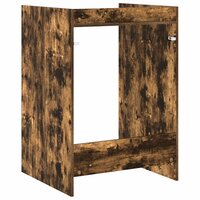 Wasmachinekast Gerookt eiken 67,5 x 62 x 97 cm Bewerkt hout 7