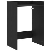 Wasmachinekast Zwart Eiken 67,5 x 48 x 97 cm Bewerkt hout 2
