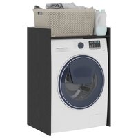 Wasmachinekast Zwart Eiken 67,5 x 48 x 97 cm Bewerkt hout 3