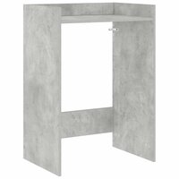 Wasmachinekast met opslag Beton 67,5 x 48 x 97 cm Bewerkt hout 2