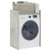 Wasmachinekast met opslag Beton 67,5 x 48 x 97 cm Bewerkt hout 3