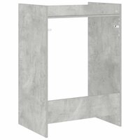 Wasmachinekast met opslag Beton 67,5 x 48 x 97 cm Bewerkt hout 7