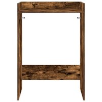 Wasmachinekast Gerookt eiken 67,5 x 48 x 97 cm Bewerkt hout 5