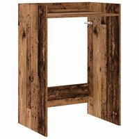 Wasmachinekast Oudhout 67,5 x 48 x 97 cm Bewerkt hout 2