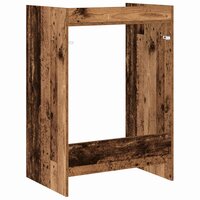 Wasmachinekast Oudhout 67,5 x 48 x 97 cm Bewerkt hout 7