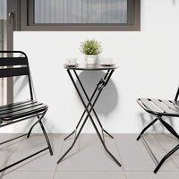 Tuintafel Antraciet 50 x 50 x 72 cm Metaal 4