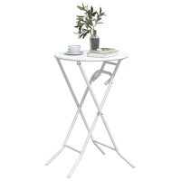 Tuintafel Wit 50 x 50 x 72 cm Metaal 3