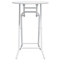 Tuintafel Wit 50 x 50 x 72 cm Metaal 5